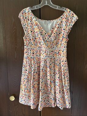 E Shakti small capped sleeved summer dress. Size L/14